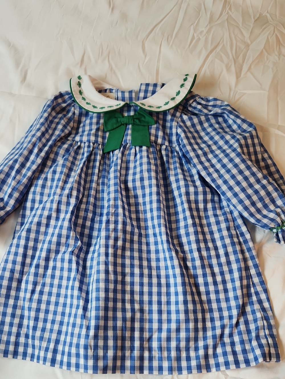 The Beaufort Bonnet Company Blue and White Gingham Dress